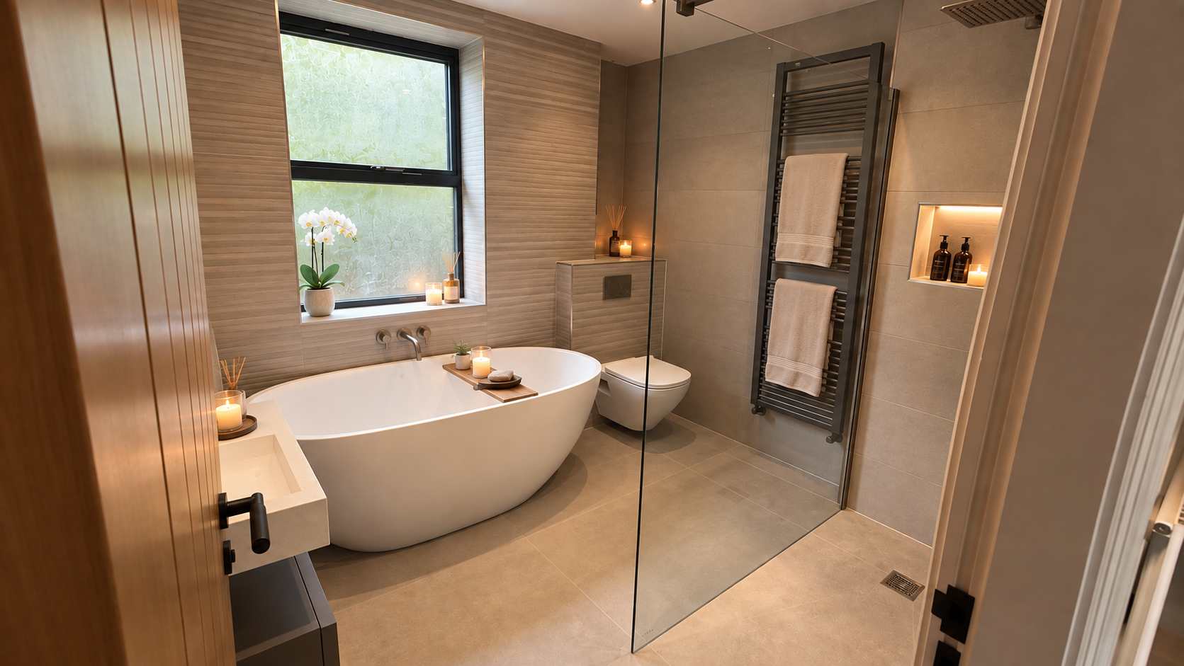 Finished bathroom at Brooklands Road
