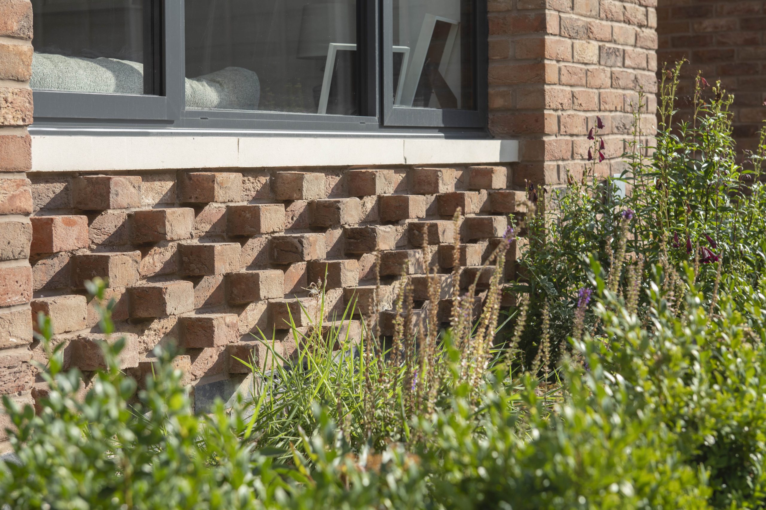 Distinctive brickwork at Homelands