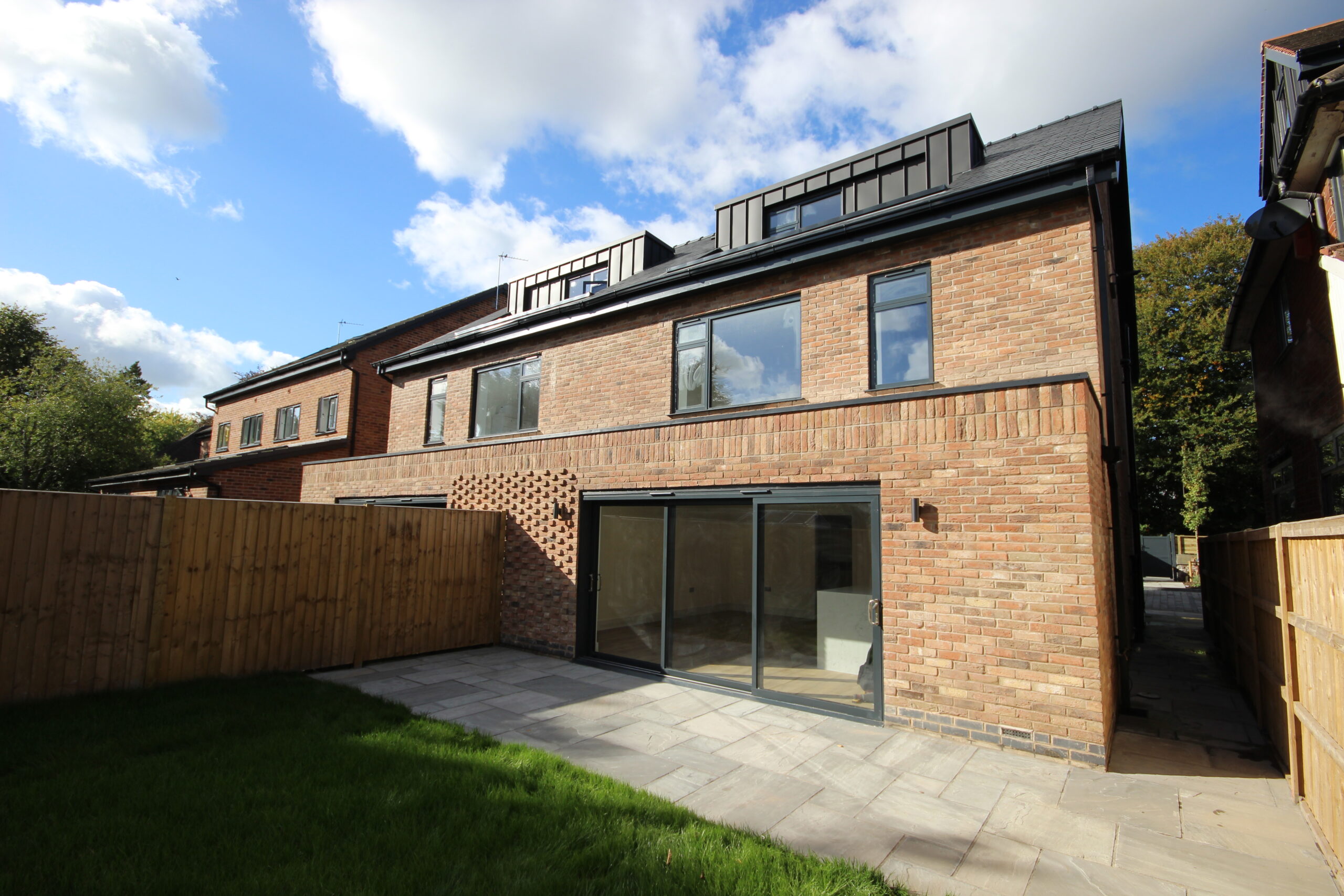 Rear exterior of a completed Homelands home